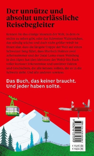 Buchcover und Innenansicht für das Buch: DUMONTs Unnützes Reisewissen Schweiz