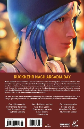 Buchcover und Innenansicht für das Buch: Life is Strange