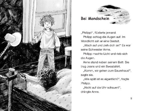 Buchcover und Innenansicht für das Buch: Das magische Baumhaus (Band 8) - Abenteuer auf dem Mond