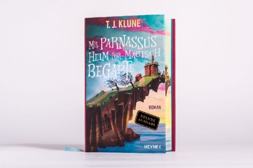 Buchcover und Innenansicht für das Buch: Mr. Parnassus' Heim für magisch Begabte
