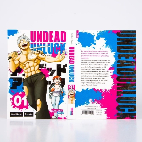 Buchcover und Innenansicht für das Buch: Undead Unluck