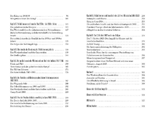 Buchcover und Innenansicht für das Buch: Palestinians and Israelis