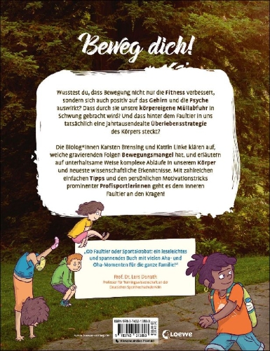 Buchcover und Innenansicht für das Buch: Bewegung macht dich stark!
