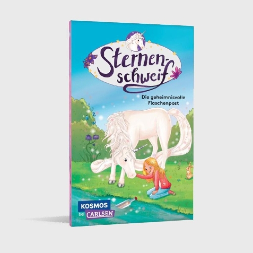 Buchcover und Innenansicht für das Buch: Sternenschweif: Die geheimnisvolle Flaschenpost