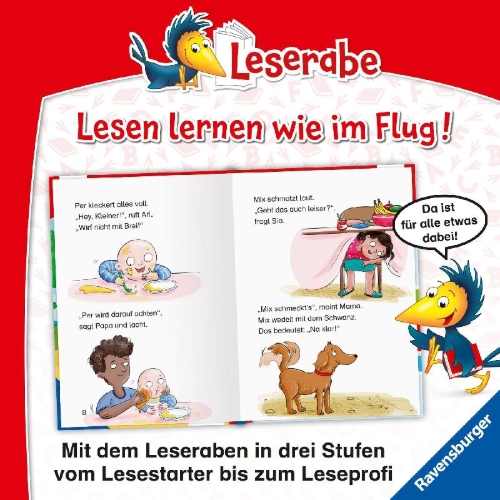 Buchcover und Innenansicht für das Buch: Leserabe 1. Lesestufe - Pups-Alarm!