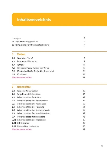Buchcover und Innenansicht für das Buch: Sicher in Deutsch Grammatik 7./8. Klasse