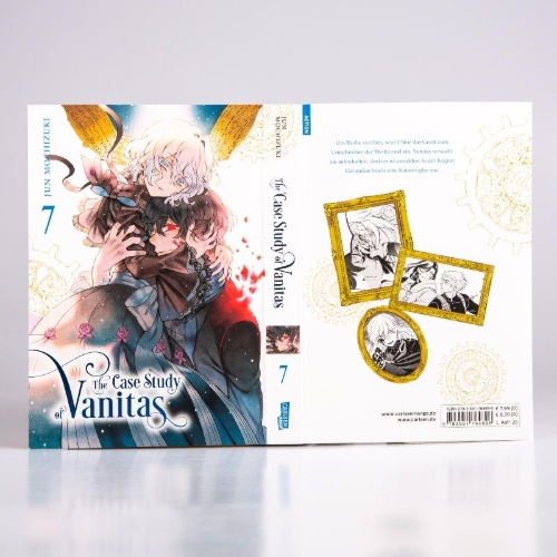 Buchcover und Innenansicht für das Buch: Vanitas no Carte
