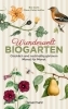 Buchcover und Innenansicht für das Buch: Wunderwelt Biogarten. Glücklich und nachhaltig gärtnern - Monat für Monat