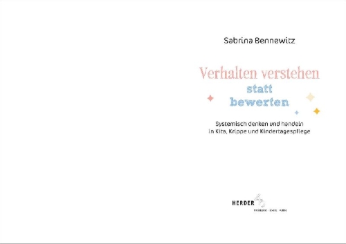 Buchcover und Innenansicht für das Buch: Verhalten verstehen statt bewerten