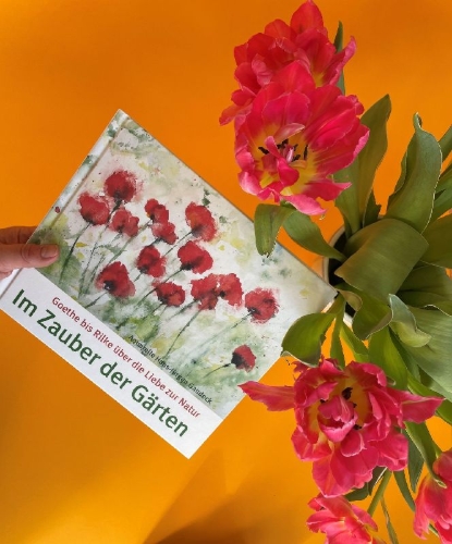 Buchcover und Innenansicht für das Buch: Im Zauber der Gärten