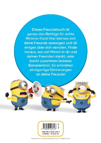 Buchcover und Innenansicht für das Buch: Minions: Meine Freunde