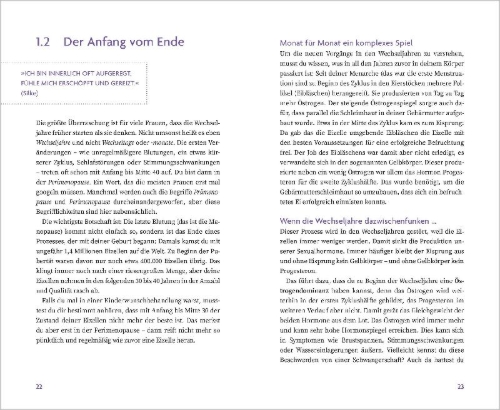 Buchcover und Innenansicht für das Buch: Wechseljahre. Das Upgrade