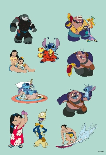 Buchcover und Innenansicht für das Buch: Disney Stitch: Superstarker Sticker- und Malspaß