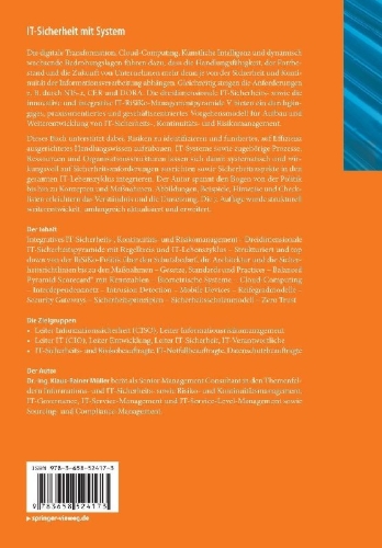Buchcover und Innenansicht für das Buch: IT-Sicherheit mit System
