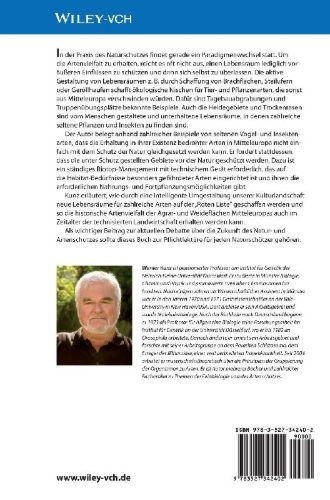 Buchcover und Innenansicht für das Buch: Artenschutz durch Habitatmanagement