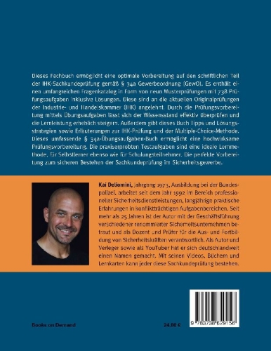 Buchcover und Innenansicht für das Buch: Die Sachkundeprüfung gemäß § 34a GewO