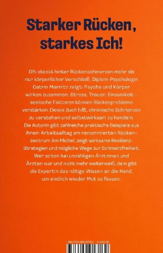 Buchcover und Innenansicht für das Buch: Ein gesunder Rücken ist auch Kopfsache