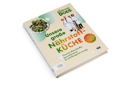Buchcover und Innenansicht für das Buch: Die Ernährungs-Docs - Unsere große Nährstoffküche