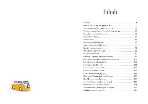 Buchcover und Innenansicht für das Buch: Wiedersehen mit mir selbst zwischen Pizza und Aperol
