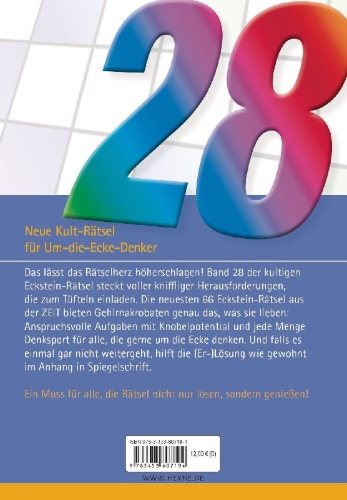 Buchcover und Innenansicht für das Buch: Um die Ecke gedacht 28