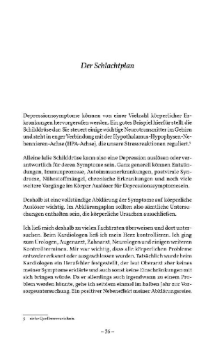 Buchcover und Innenansicht für das Buch: Dein Weg aus der Depression