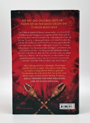 Buchcover und Innenansicht für das Buch:  The Things Gods Break (The Crucible #2)