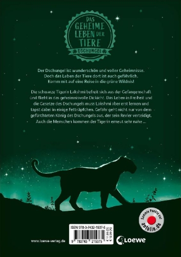 Buchcover und Innenansicht für das Buch: Das geheime Leben der Tiere (Dschungel) - Die schwarze Tigerin
