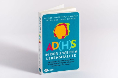 Buchcover und Innenansicht für das Buch: AD(H)S in der zweiten Lebenshälfte