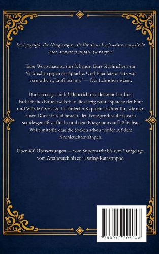 Buchcover und Innenansicht für das Buch: Vom Pöbel zum Adel - Nie wieder wie ein Bauer sprechen