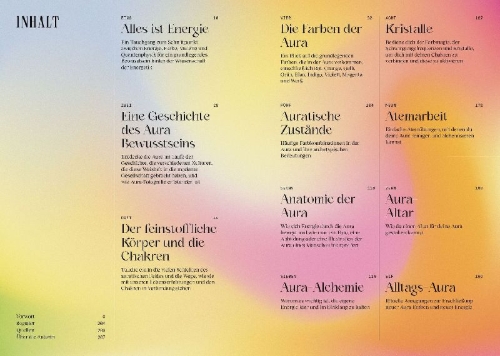 Buchcover und Innenansicht für das Buch: The Ultimate Guide to Auras: How to read, cleanse and shift your aura to change your life