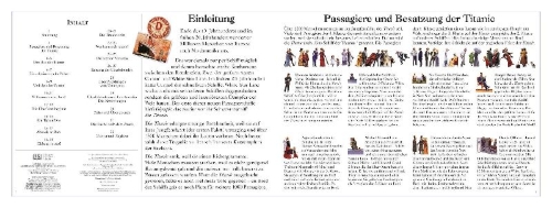 Buchcover und Innenansicht für das Buch: Die Geschichte der Titanic