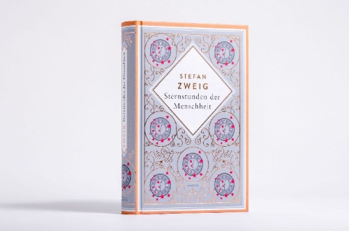 Buchcover und Innenansicht für das Buch: Sternstunden der Menschheit. Schmuckausgabe mit Kupferprägung