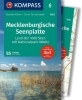 Buchcover und Innenansicht für das Buch: KOMPASS Wanderführer Mecklenburgische Seenplatte, Land der 1000 Seen mit Nationalpark Müritz, 55 Touren mit Extra-Tourenkarte