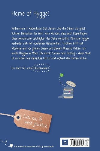 Buchcover und Innenansicht für das Buch: Glücksorte in Kopenhagen