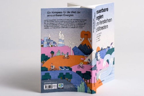 Buchcover und Innenansicht für das Buch: Erneuerbare Energien zum Verstehen und Mitreden