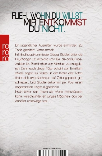 Buchcover und Innenansicht für das Buch: Wer nicht hören will, muss sterben