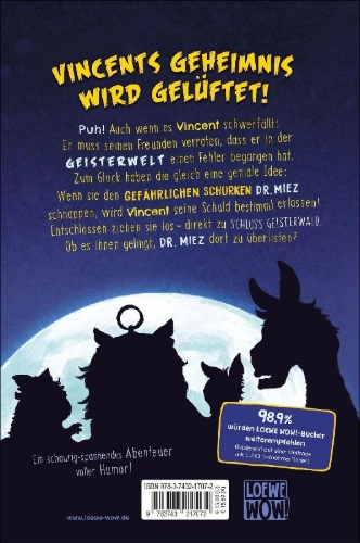 Buchcover und Innenansicht für das Buch: Vincent stürmt Schloss Geisterwald (Band 4)