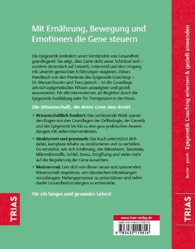 Buchcover und Innenansicht für das Buch: Epigenetik-Coaching erlernen & gezielt anwenden