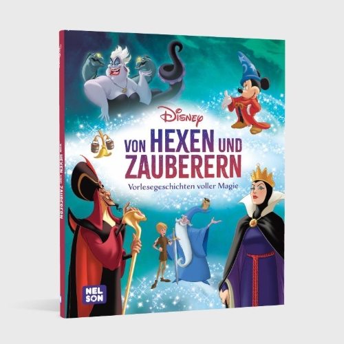 Buchcover und Innenansicht für das Buch: Disney Vorlesebuch: Von Hexen und Zauberern