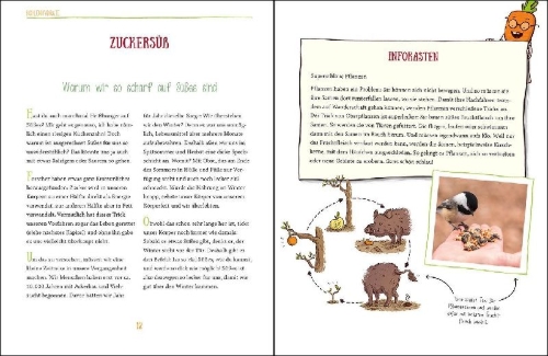 Buchcover und Innenansicht für das Buch: So ernähren wir uns richtig - Das Einmaleins des Essens