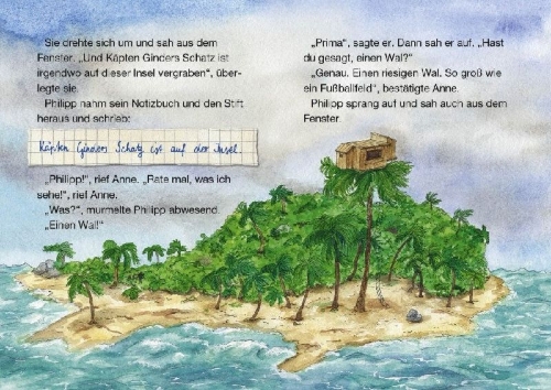Buchcover und Innenansicht für das Buch: Das magische Baumhaus junior 04 - Suche nach dem Piratenschatz