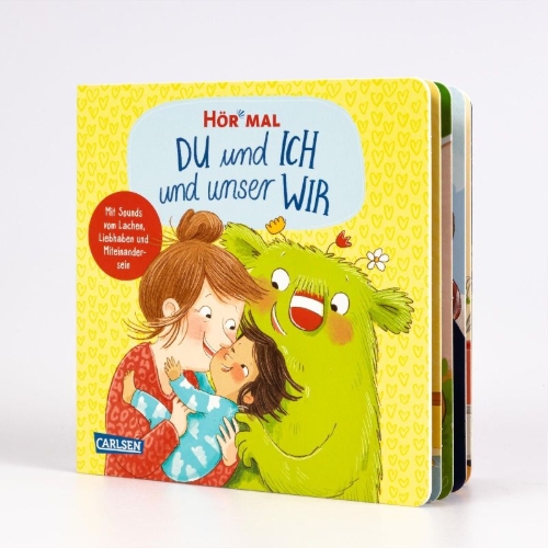 Buchcover und Innenansicht für das Buch: Hör mal (Soundbuch): DU und ICH und unser WIR