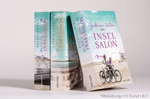 Buchcover und Innenansicht für das Buch: Goldene Zeiten im Inselsalon