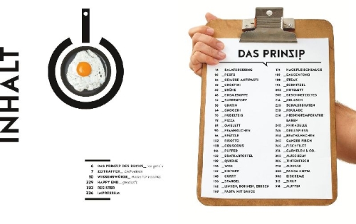 Buchcover und Innenansicht für das Buch: Das erste Kochbuch