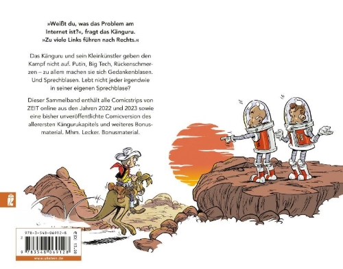Buchcover und Innenansicht für das Buch: Die Känguru-Comics 2