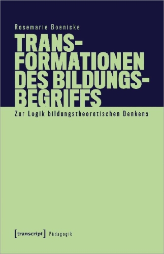 Buchcover und Innenansicht für das Buch: Transformationen des Bildungsbegriffs