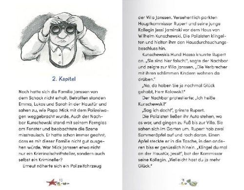 Buchcover und Innenansicht für das Buch: Die Nordseedetektive (Band 13) - Die Verhaftung
