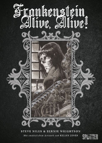 Buchcover und Innenansicht für das Buch: Frankenstein Alive, Alive!