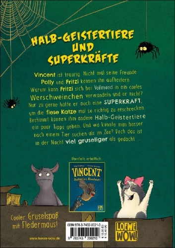 Buchcover und Innenansicht für das Buch: Vincent und das Geisterlama (Band 2)