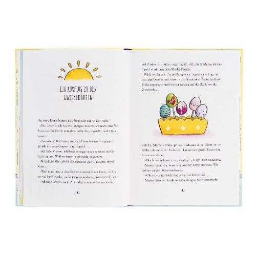 Buchcover und Innenansicht für das Buch: Einfach Frida! Hurra, mein letztes Kindergartenjahr!